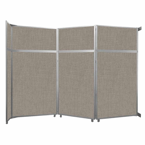 Operable Wall Folding Room Divider 11'9" x 8'5-1/4" Warm Pebble Fabric